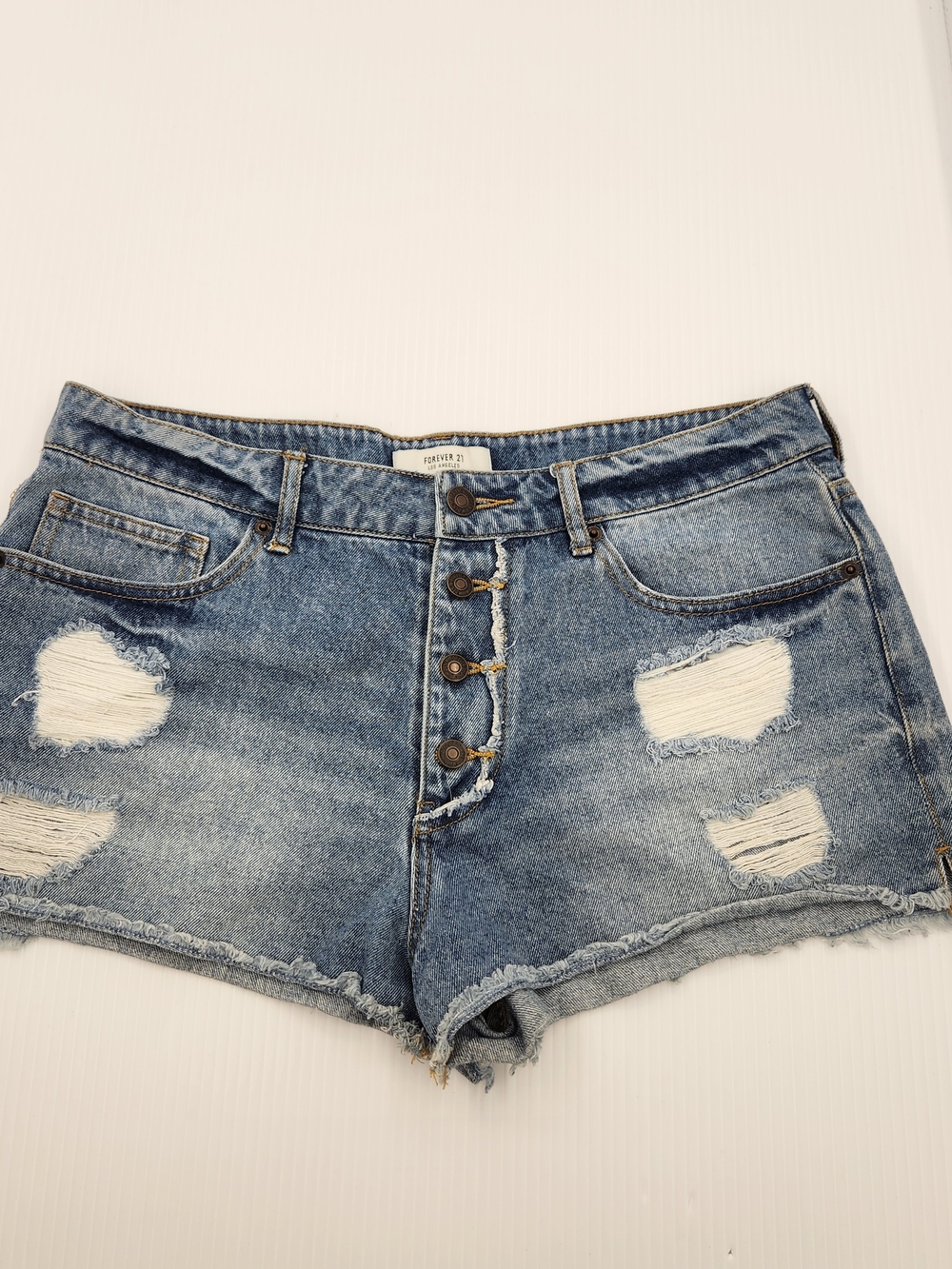Forever 21 women's distressed denim shorts Size 30